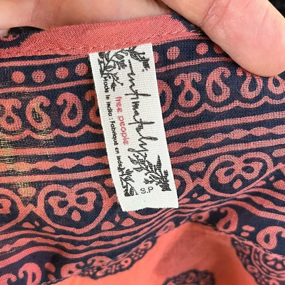 Free People Intimately Soul Of The Sun Bodysuit Pink And Blue Size S